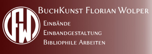 Logo mit Titel Buchkunst Florian Wolper